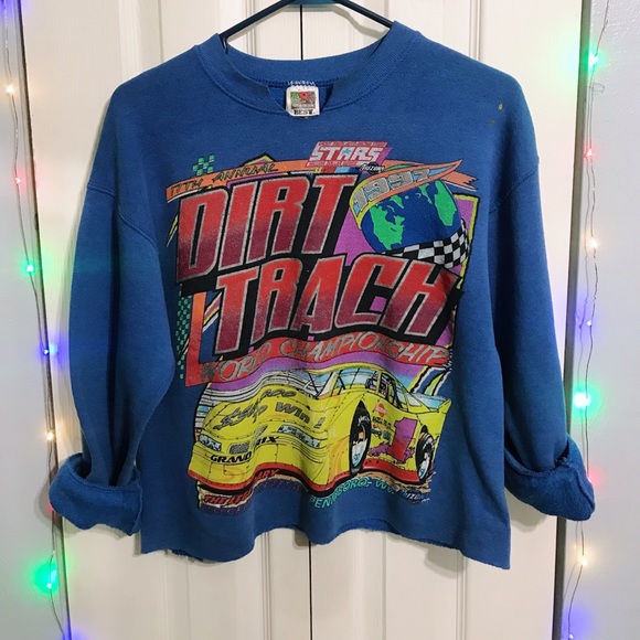 Urban Outfitters Tops - Vintage racing crop top sweatshirt